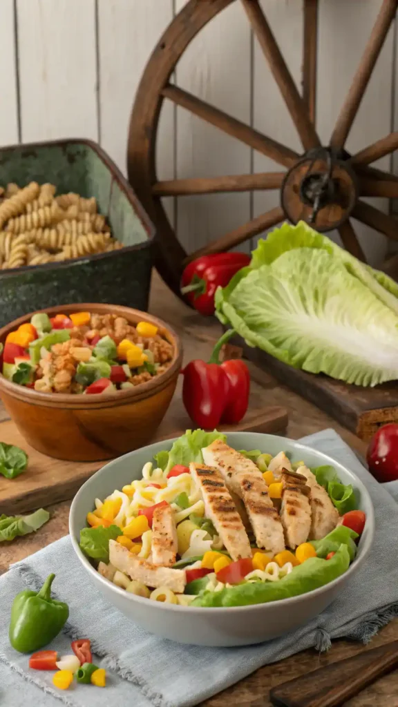 Serving suggestions for Cowboy Pasta Salad.