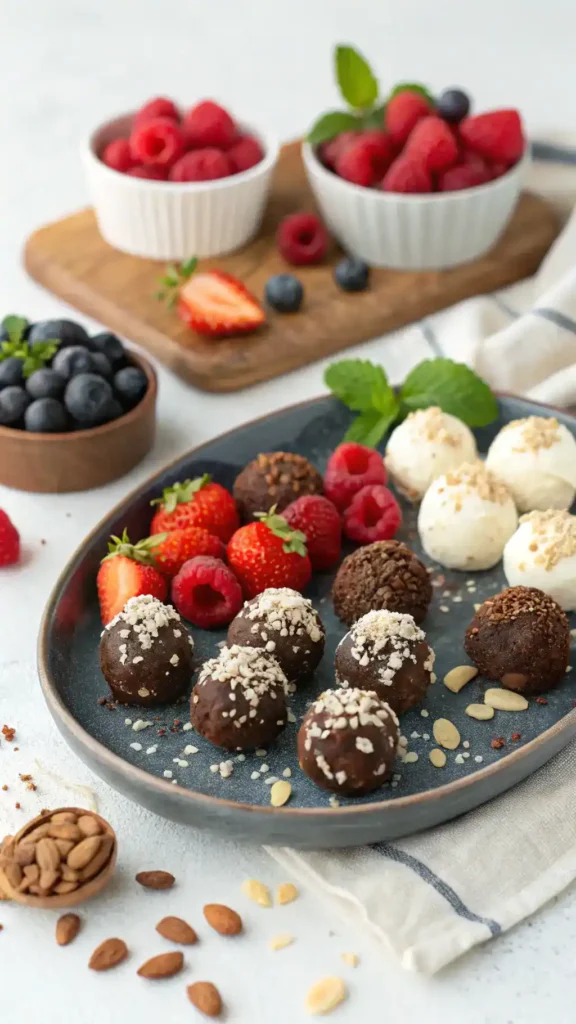 How to Serve Healthier Chocolate Almond Truffles