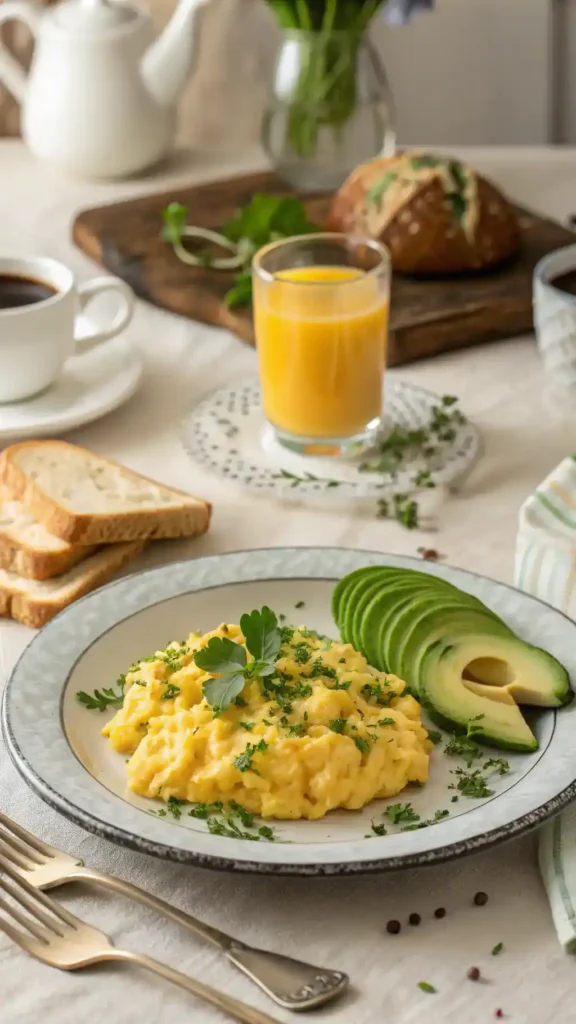 Creative serving suggestions for soft scrambled eggs
