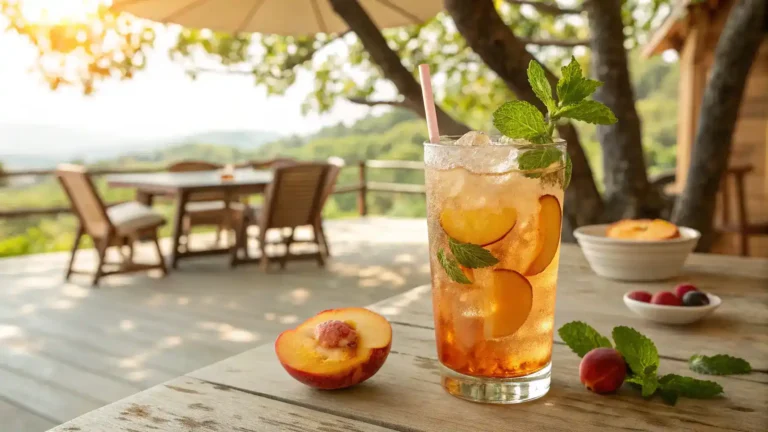 Glass of Southern Peach Punch
