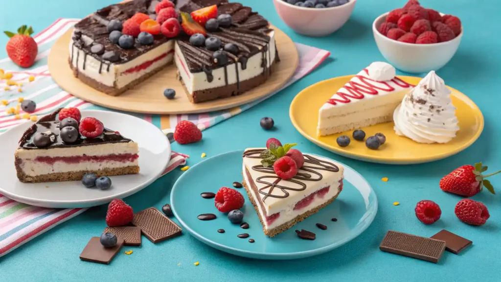 Creative serving ideas for Easy Ice Cream Cake.